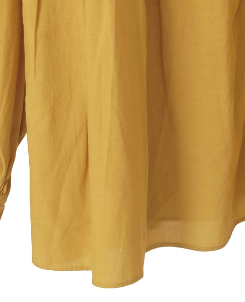 【テンセル綿麻ローン切替ギャザーシャツ】 詳細画像 マスタード 13