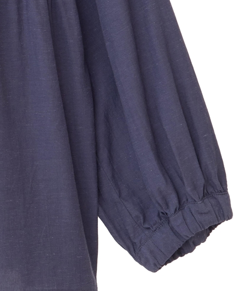 【テンセル綿麻ローン切替ギャザーシャツ】 詳細画像 ネイビー 13