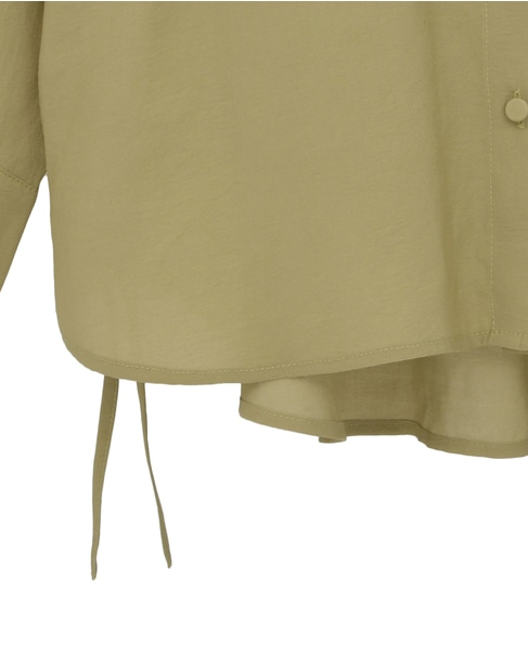 【モダールエステルクレープドロストシャツ】 詳細画像 マスタード 15