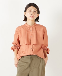 【エステルモダールブロードケープシャツブラウス】