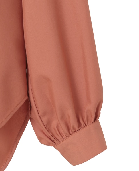 【エステルモダールブロードケープシャツブラウス】 詳細画像 テラコッタ 12