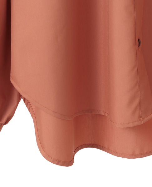 【エステルモダールブロードケープシャツブラウス】 詳細画像 テラコッタ 13