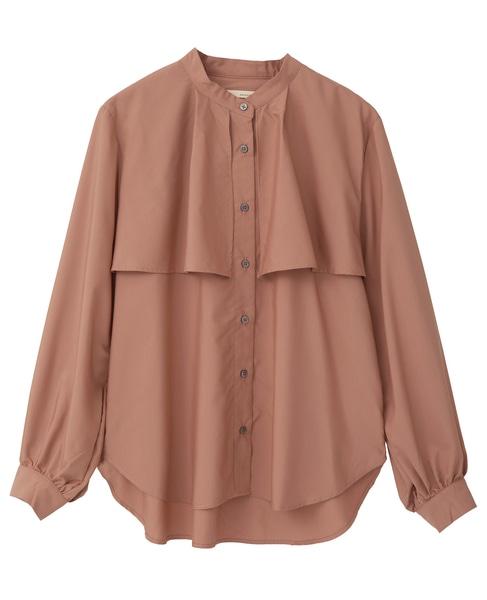 【エステルモダールブロードケープシャツブラウス】 詳細画像 テラコッタ 15