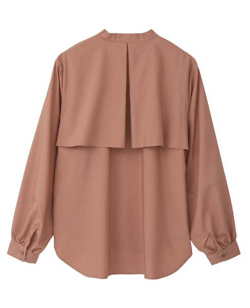 【エステルモダールブロードケープシャツブラウス】 詳細画像 テラコッタ 16