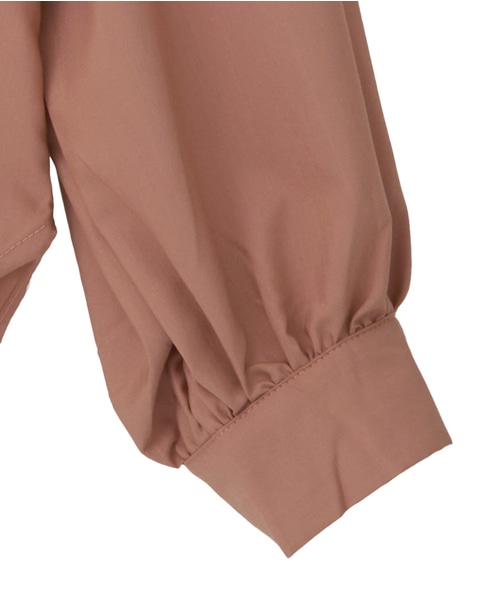 【エステルモダールブロードケープシャツブラウス】 詳細画像 テラコッタ 18