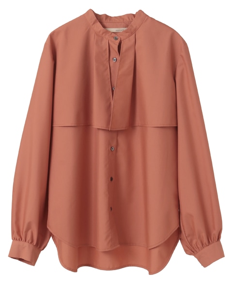 【エステルモダールブロードケープシャツブラウス】 詳細画像 テラコッタ 9