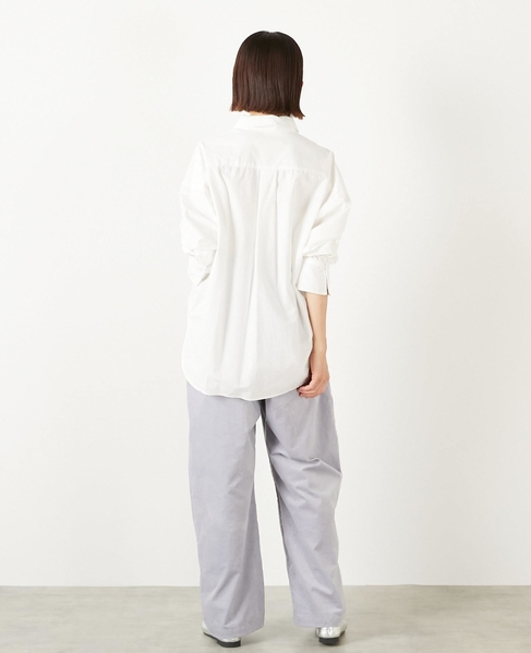 【コットンテンセルブロードレース衿シャツ】 詳細画像 オフホワイト 5