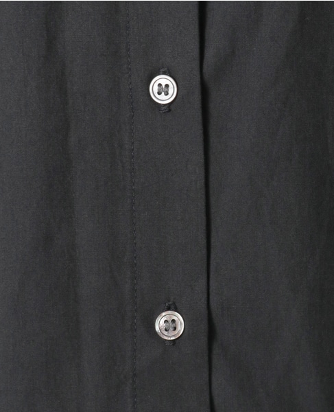 【コットンテンセルブロードレース衿シャツ】 詳細画像 ブラック 16