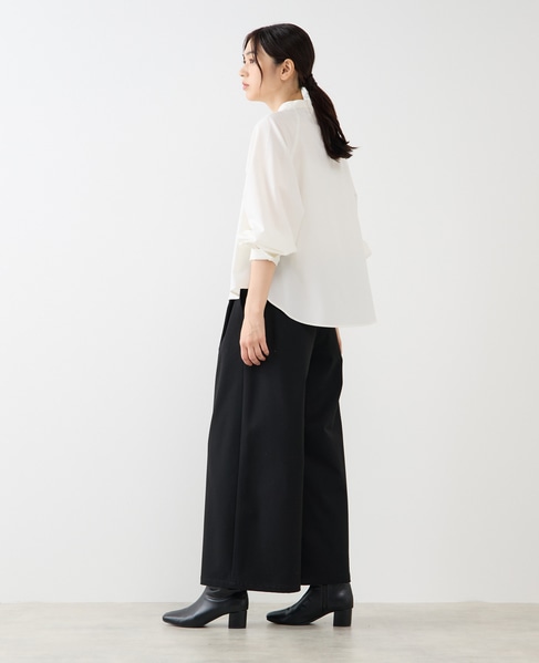 【ストレッチクロスラグランブラウス】 詳細画像 オフホワイト 4