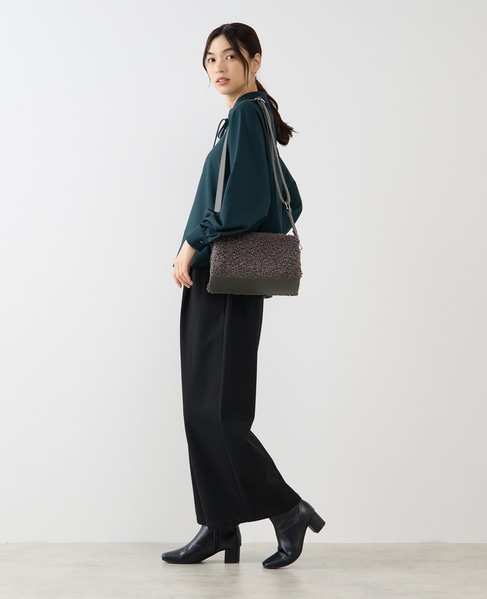 【ストレッチクロスラグランブラウス】 詳細画像 グリーン 5