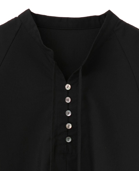 【ストレッチクロスラグランブラウス】 詳細画像 ブラック 11