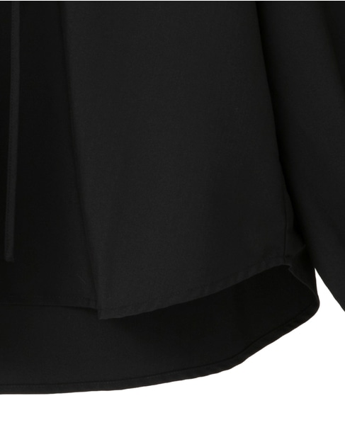 【ストレッチクロスラグランブラウス】 詳細画像 ブラック 13