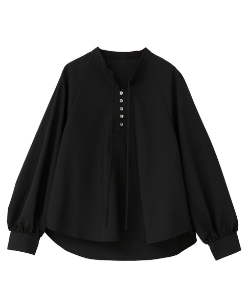 【ストレッチクロスラグランブラウス】 詳細画像 ブラック 9