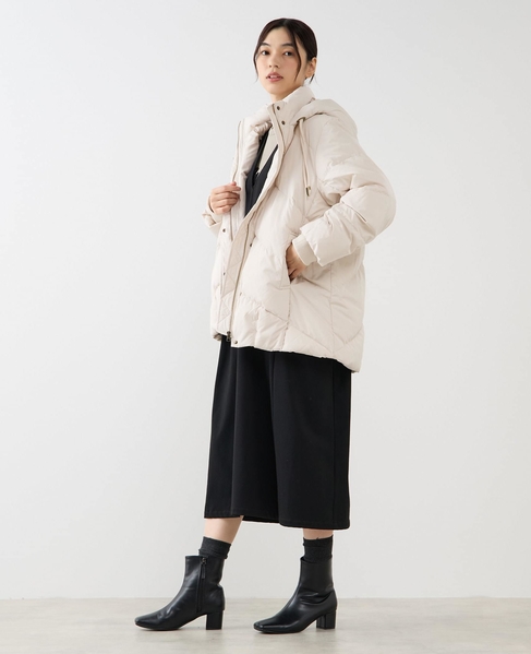 【フードスタンドミドルピュアダウン】 詳細画像 ライトベージュ 3