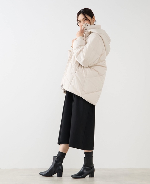 【フードスタンドミドルピュアダウン】 詳細画像 ライトベージュ 4