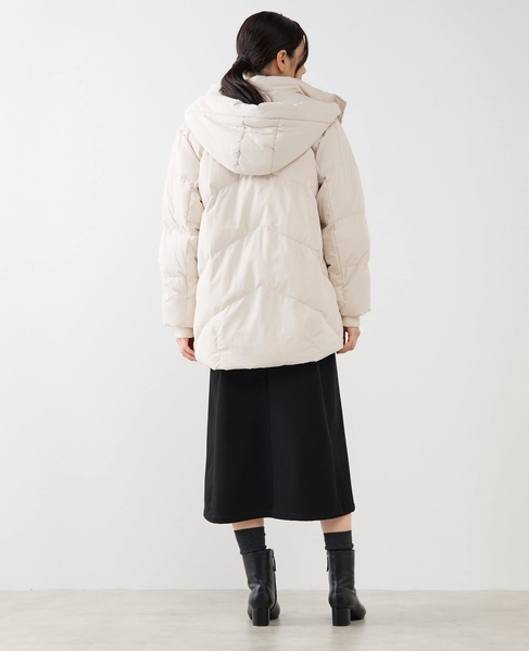 【フードスタンドミドルピュアダウン】 詳細画像 ライトベージュ 5