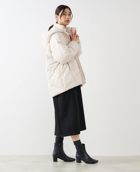 【フードスタンドミドルピュアダウン】 詳細画像 ライトベージュ 7