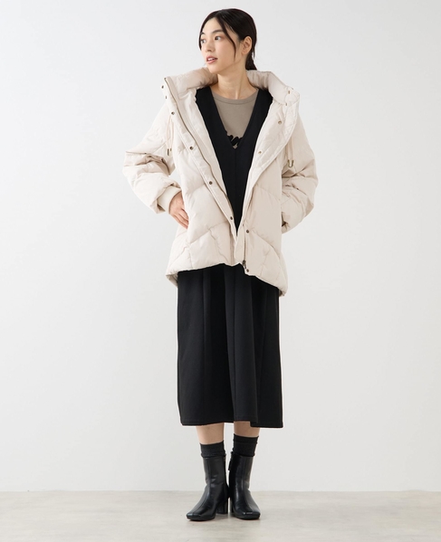 【フードスタンドミドルピュアダウン】 詳細画像 ライトベージュ 8