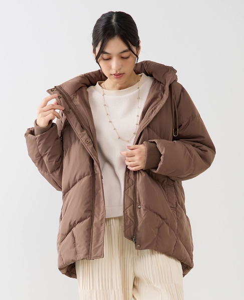 【フードスタンドミドルピュアダウン】 詳細画像 ブラウン 1