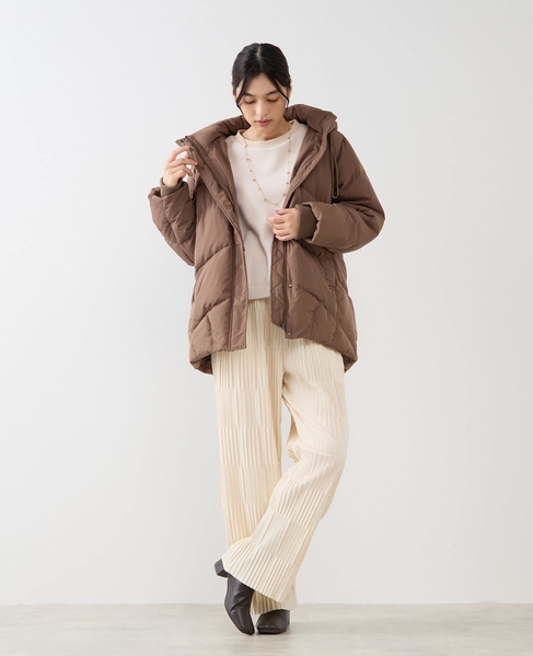 【フードスタンドミドルピュアダウン】 詳細画像 ブラウン 2