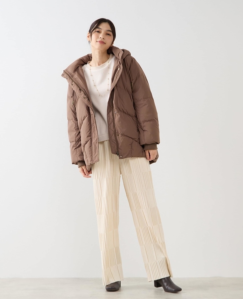 【フードスタンドミドルピュアダウン】 詳細画像 ブラウン 4