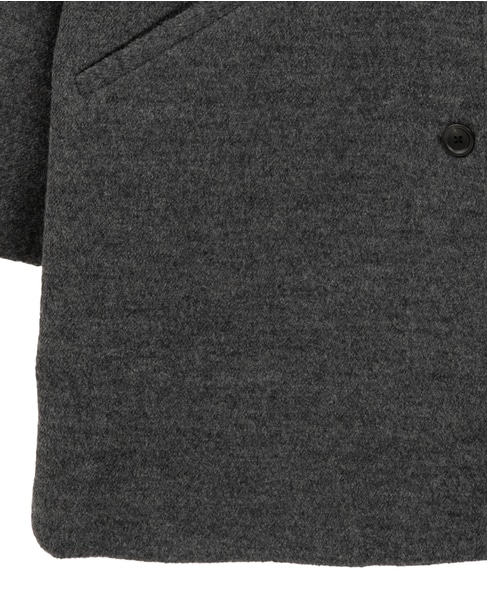 【ウールブークレーステンカラーミドルコート】 詳細画像 グレー 14
