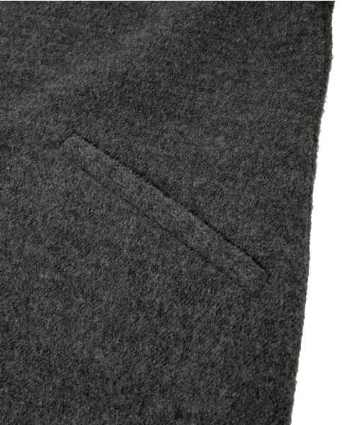 【ウールブークレーステンカラーミドルコート】 詳細画像 グレー 18