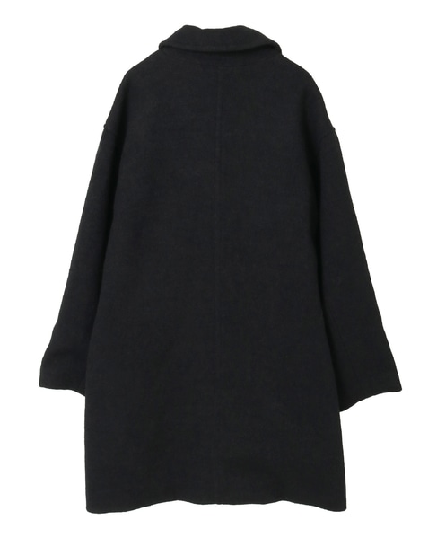 【ウールブークレーステンカラーミドルコート】 詳細画像 ブラック 11