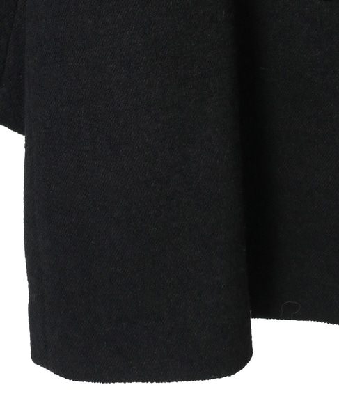 【ウールブークレーステンカラーミドルコート】 詳細画像 ブラック 14