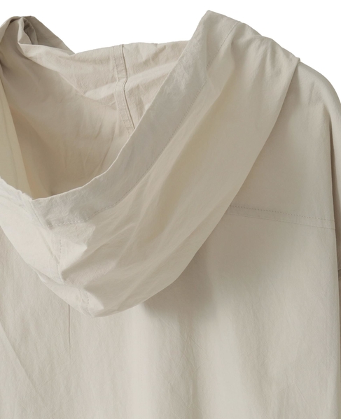 【コットンポプリンフードシャツブルゾン】 詳細画像 ライトベージュ 12