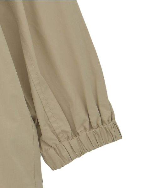 【コットンピーチギャバスタンドZIPブルゾン】 詳細画像 ベージュ 13