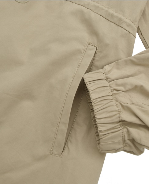 【コットンピーチギャバスタンドZIPブルゾン】 詳細画像 ベージュ 14