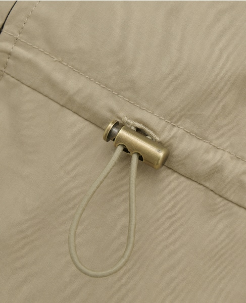 【コットンピーチギャバスタンドZIPブルゾン】 詳細画像 ベージュ 16