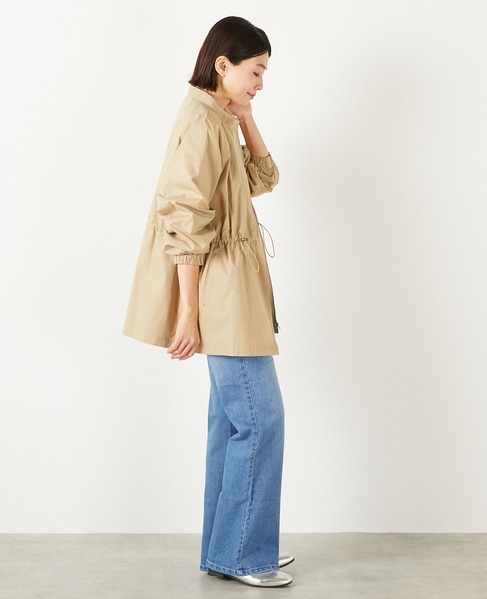 【コットンピーチギャバスタンドZIPブルゾン】 詳細画像 ベージュ 8