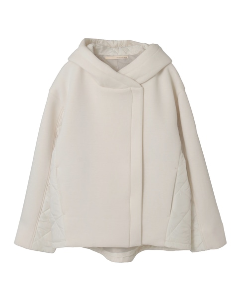 【ダンボール×中綿切替フードZIPコート】 詳細画像 アイボリー 10