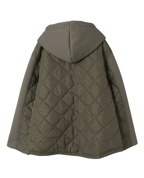 【ダンボール×中綿切替フードZIPコート】 詳細画像 カーキ 11