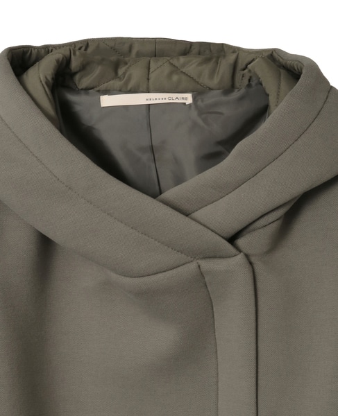 【ダンボール×中綿切替フードZIPコート】 詳細画像 カーキ 12