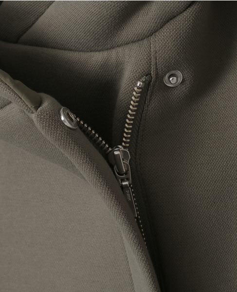 【ダンボール×中綿切替フードZIPコート】 詳細画像 カーキ 15