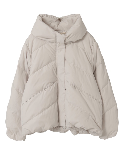 【ストレッチカシュネックピュアダウン】 詳細画像 グレイッシュベージュ 10