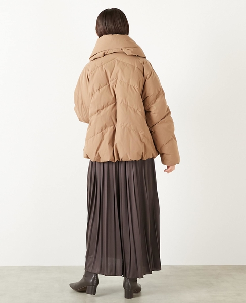 【ストレッチカシュネックピュアダウン】 詳細画像 キャメル 5