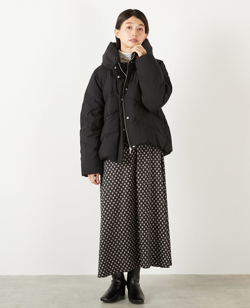 【ストレッチカシュネックピュアダウン】 詳細画像 ブラック 2