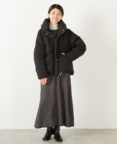 【ストレッチカシュネックピュアダウン】 詳細画像 ブラック 9