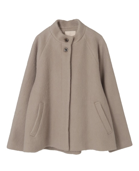 【ウールミックスヘアリースタンドコート】 詳細画像 ブラウン系その他 10