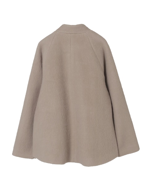 【ウールミックスヘアリースタンドコート】 詳細画像 ブラウン系その他 11