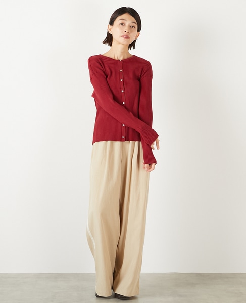 【レーヨンナイロンクロストラックパンツ】 詳細画像 ベージュ 2