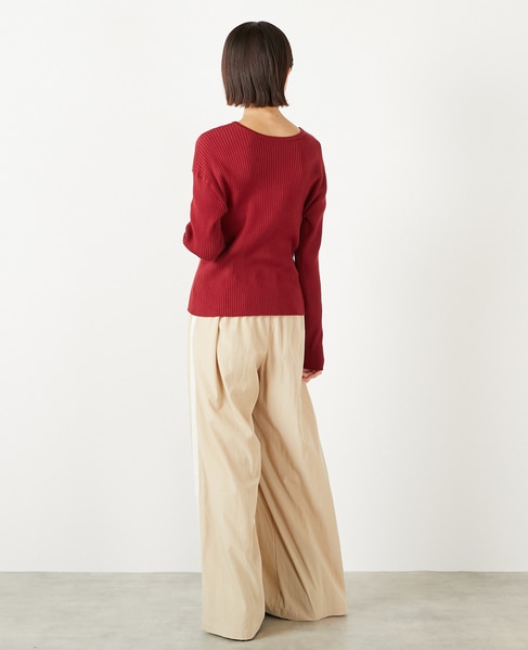 【レーヨンナイロンクロストラックパンツ】 詳細画像 ベージュ 4