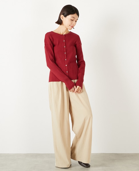 【レーヨンナイロンクロストラックパンツ】 詳細画像 ベージュ 7