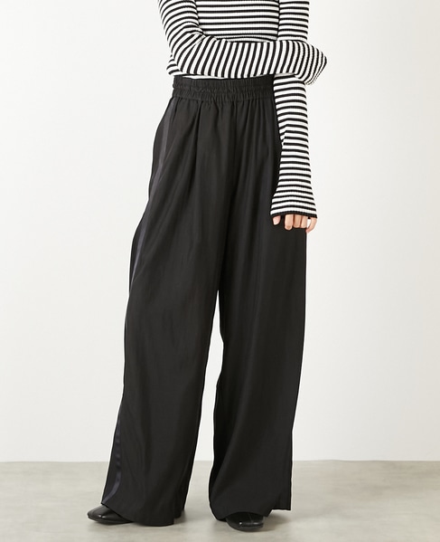 【レーヨンナイロンクロストラックパンツ】 詳細画像 ブラック 1