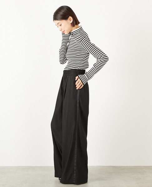 【レーヨンナイロンクロストラックパンツ】 詳細画像 ブラック 3