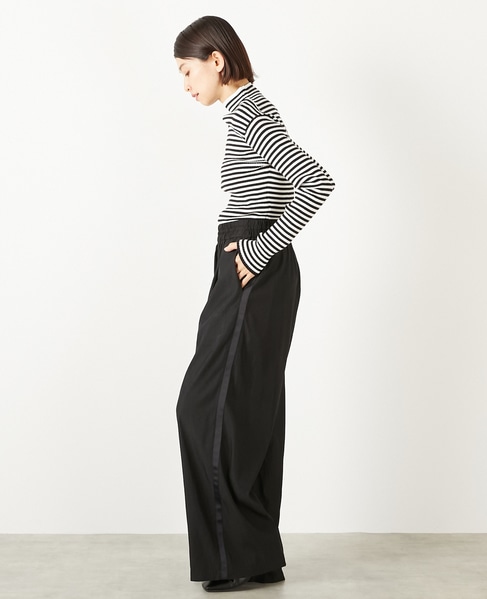 【レーヨンナイロンクロストラックパンツ】 詳細画像 ブラック 4